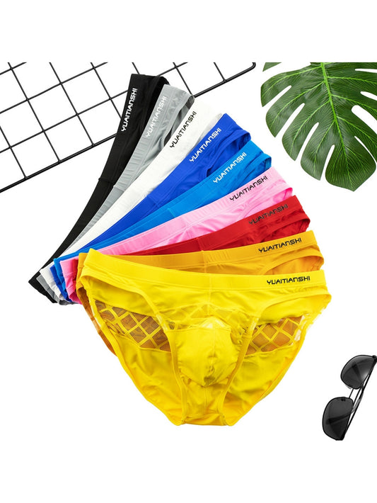 Net Fabric Men's Sexy Triangular Underwear