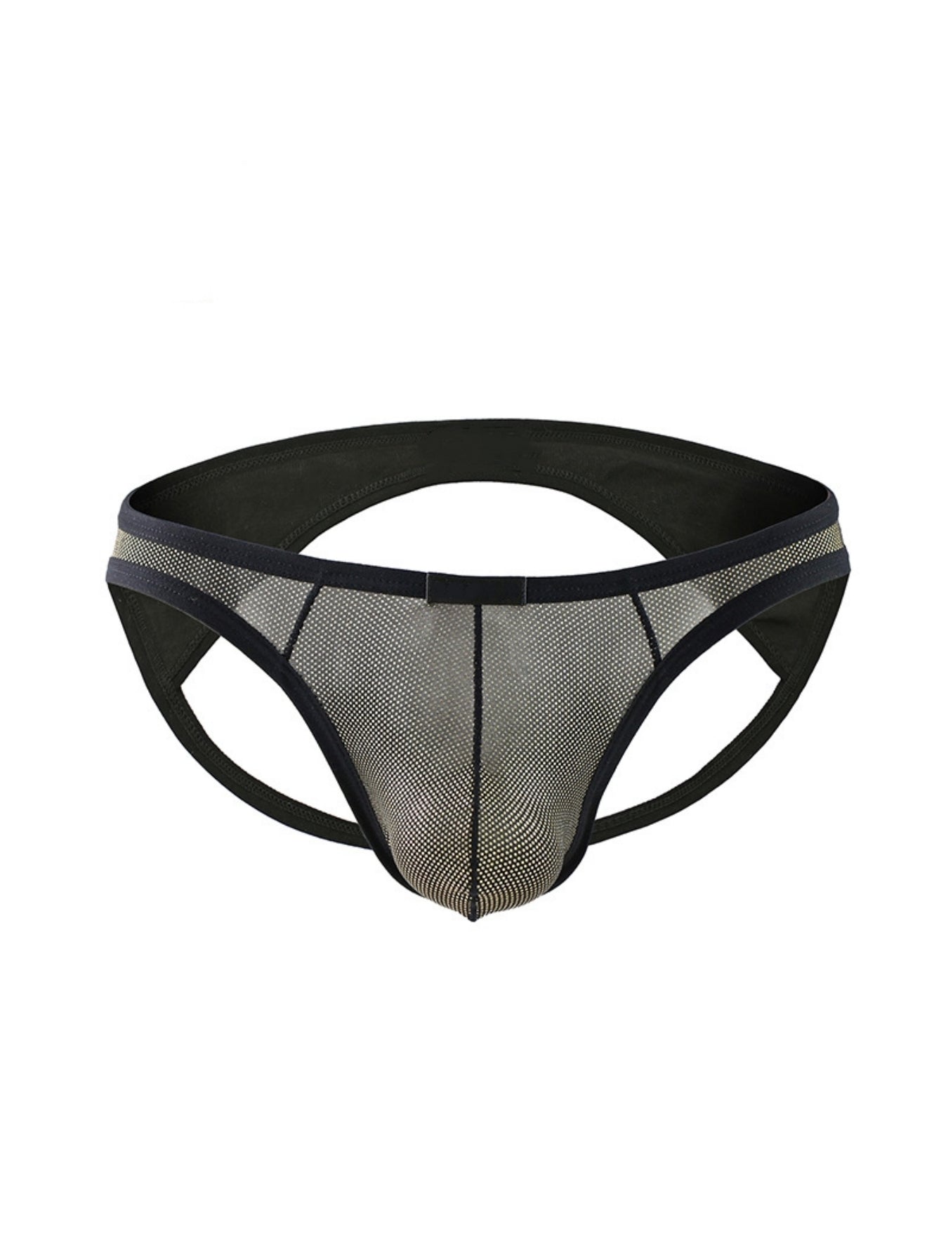 Sexy Low-Rise Men's Triangle Underwear With Exposed Buttocks