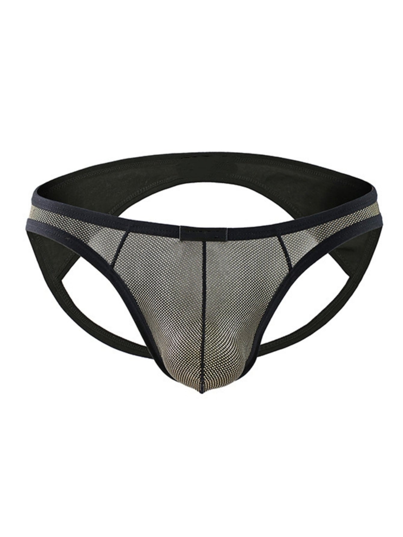 Sexy Low-Rise Men's Triangle Underwear With Exposed Buttocks