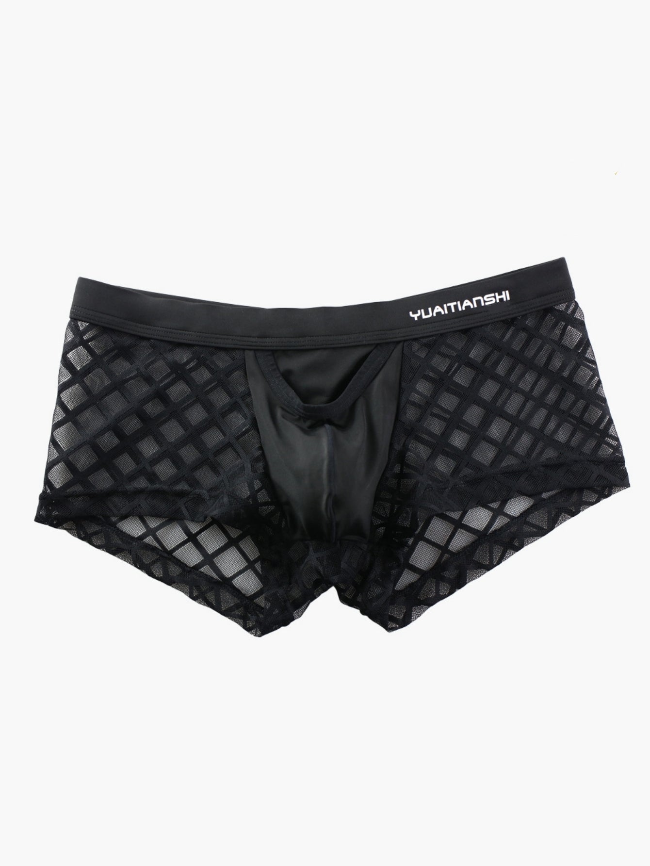 Net Mesh Pattern Sexy Men's Low-Rise Briefs