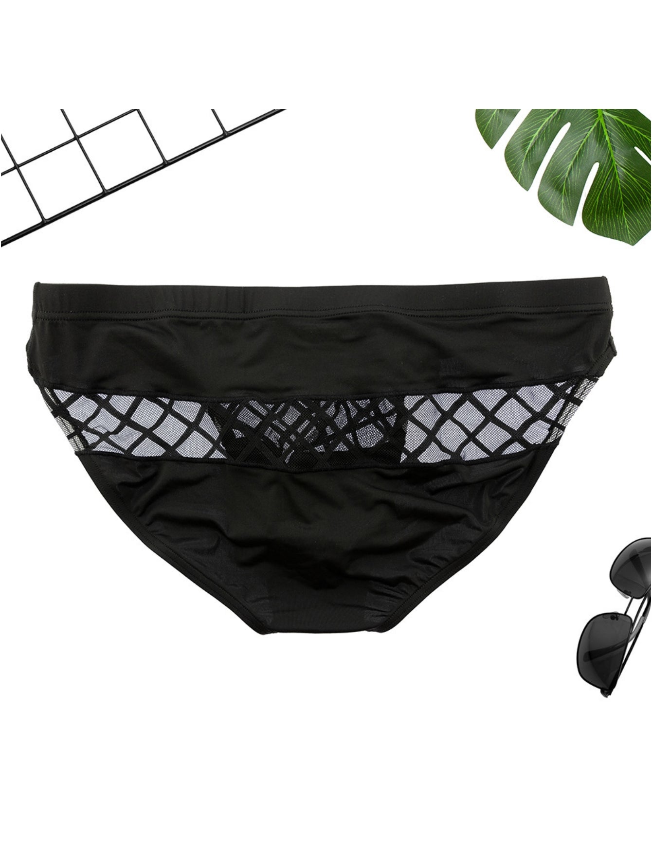 Net Fabric Men's Sexy Triangular Underwear