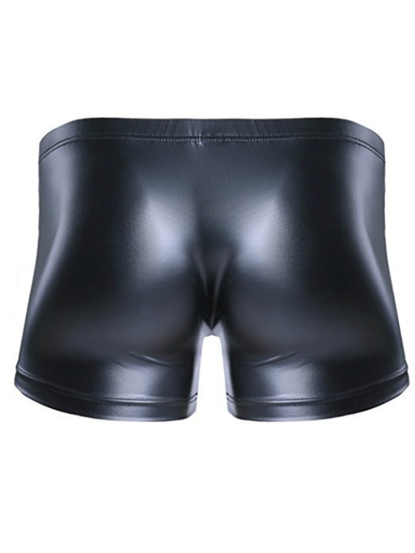 Sexy Low-Waist Faux Leather Men's Straight-Leg Underwear