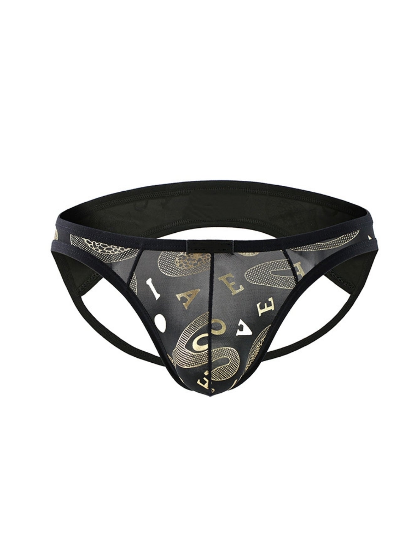 Sexy Low-Rise Men's Triangle Underwear With Exposed Buttocks