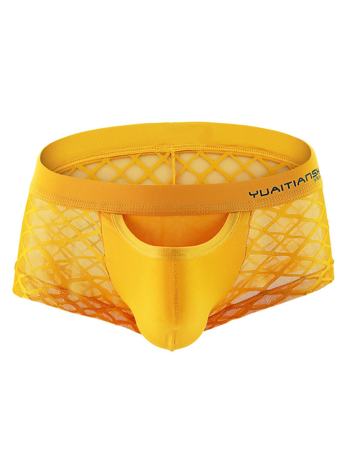 Net Mesh Pattern Sexy Men's Low-Rise Briefs