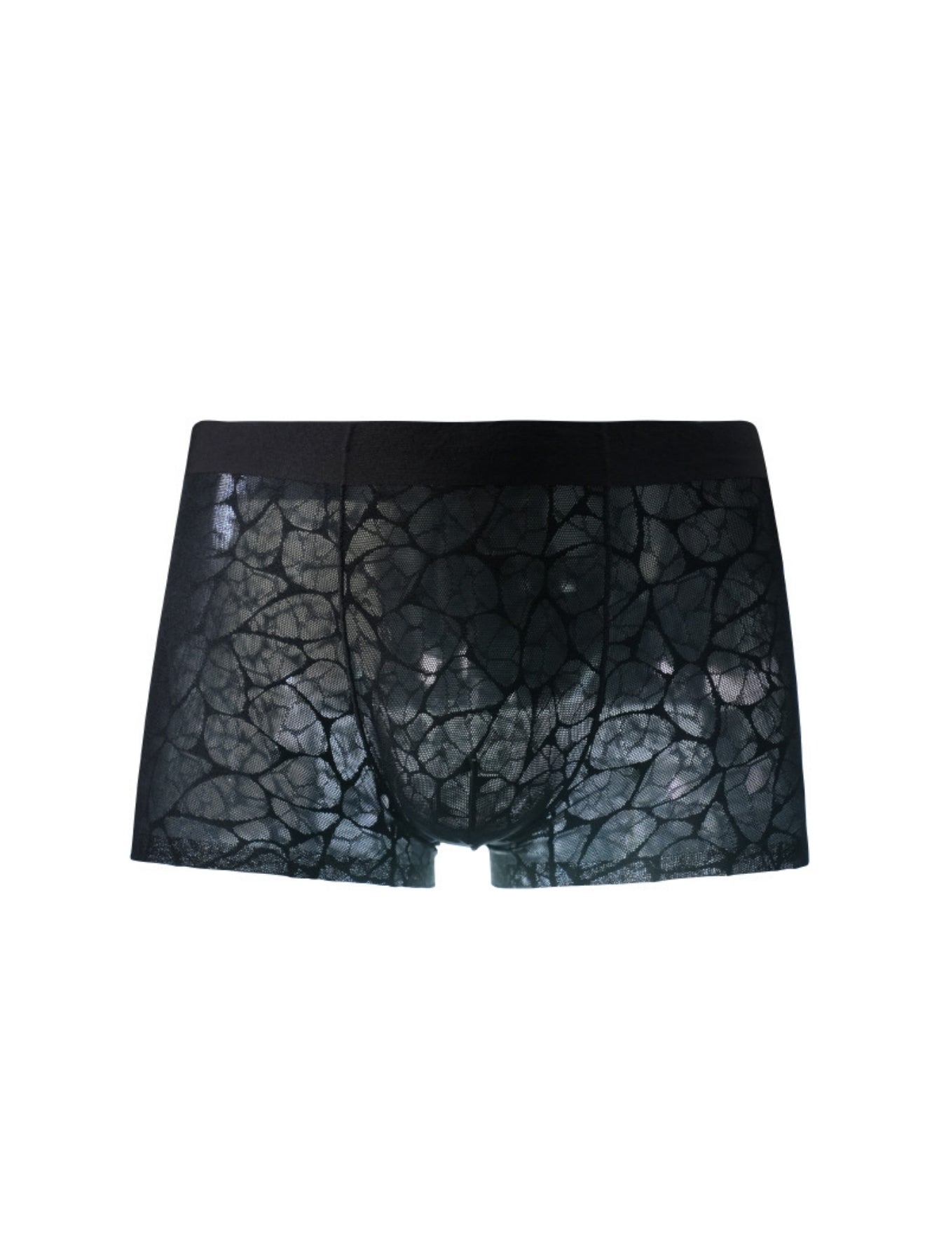 Breathable Net Mesh Lace Sexy Men's Low-Rise Briefs