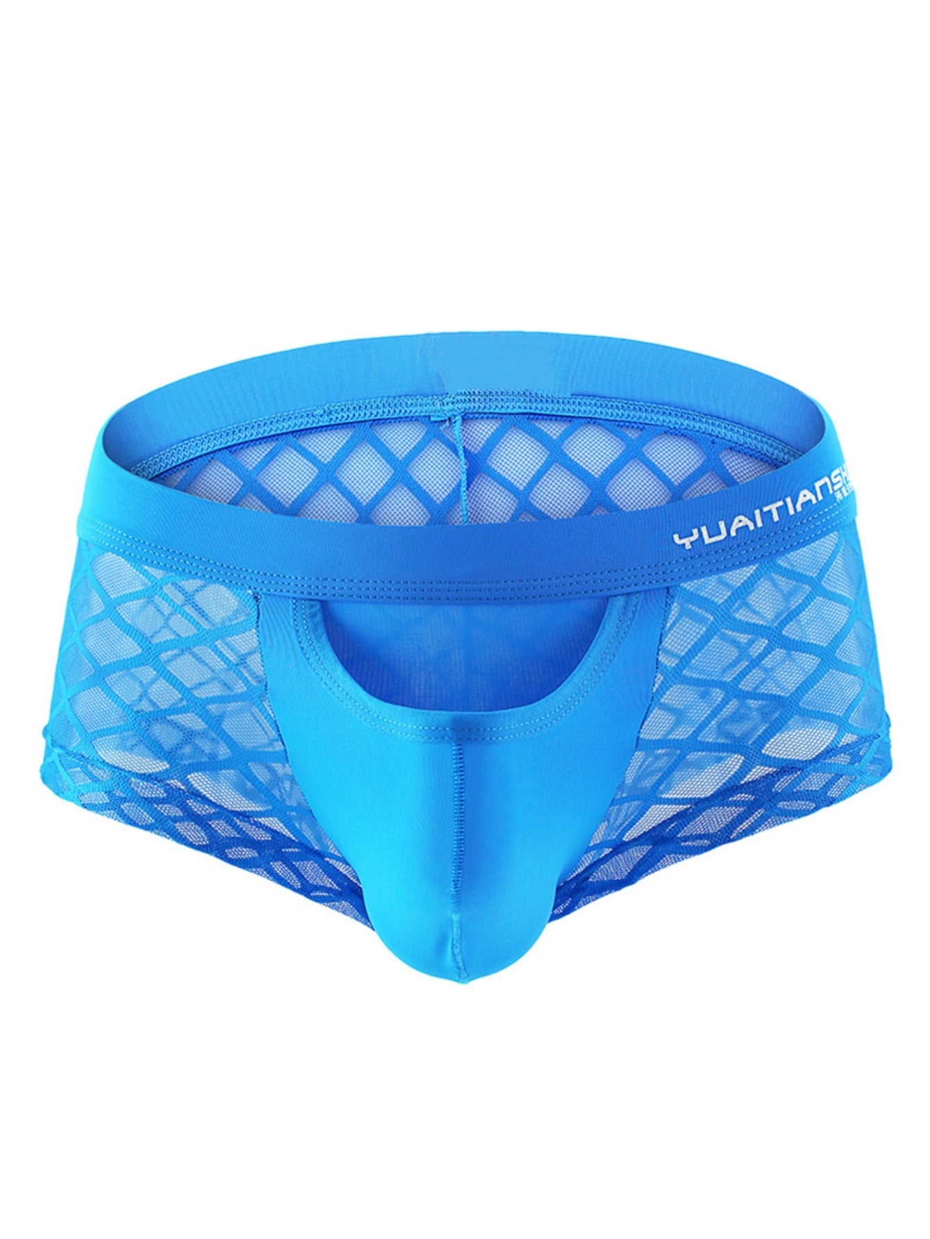 Net Mesh Pattern Sexy Men's Low-Rise Briefs