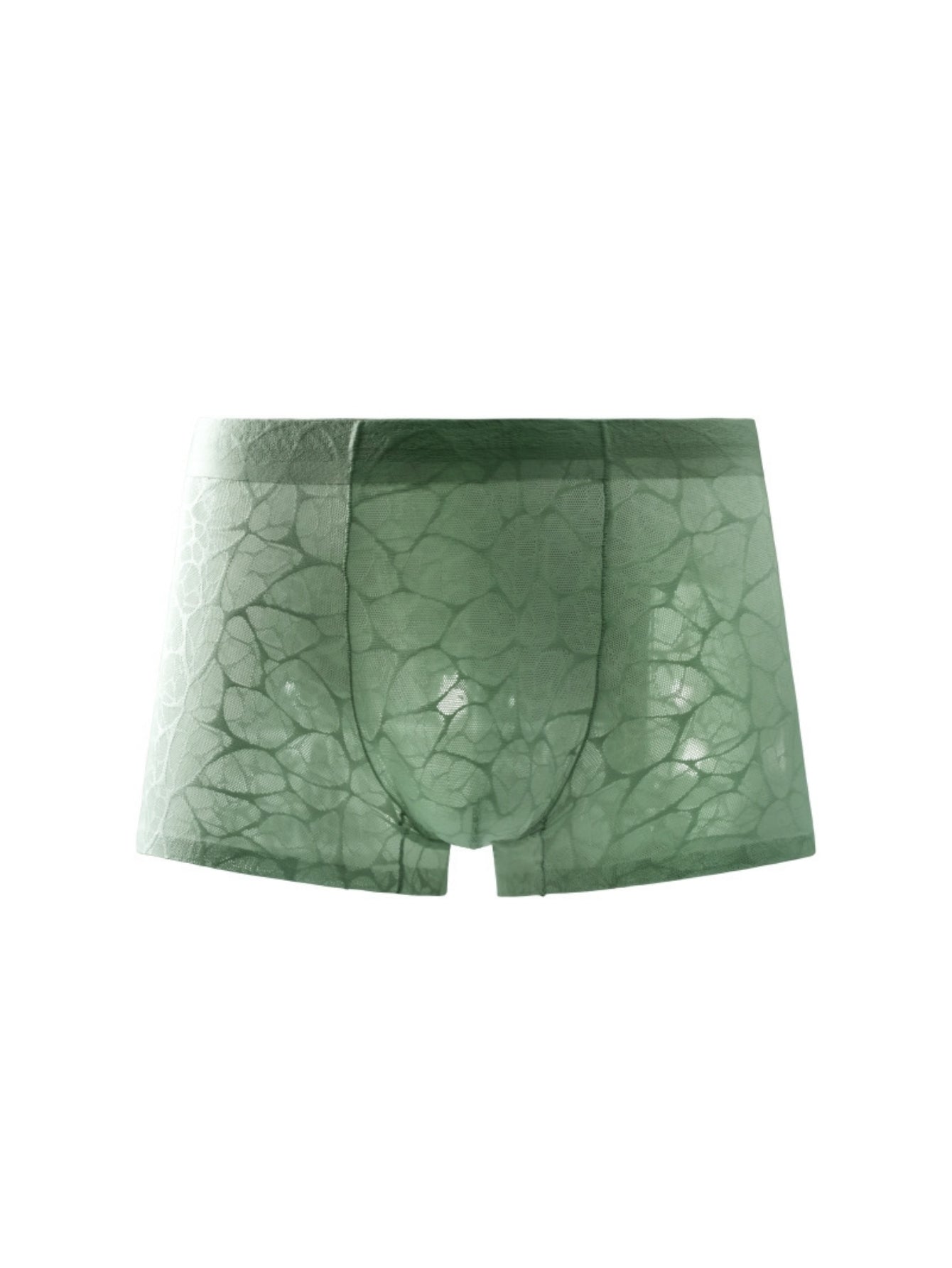 Breathable Net Mesh Lace Sexy Men's Low-Rise Briefs