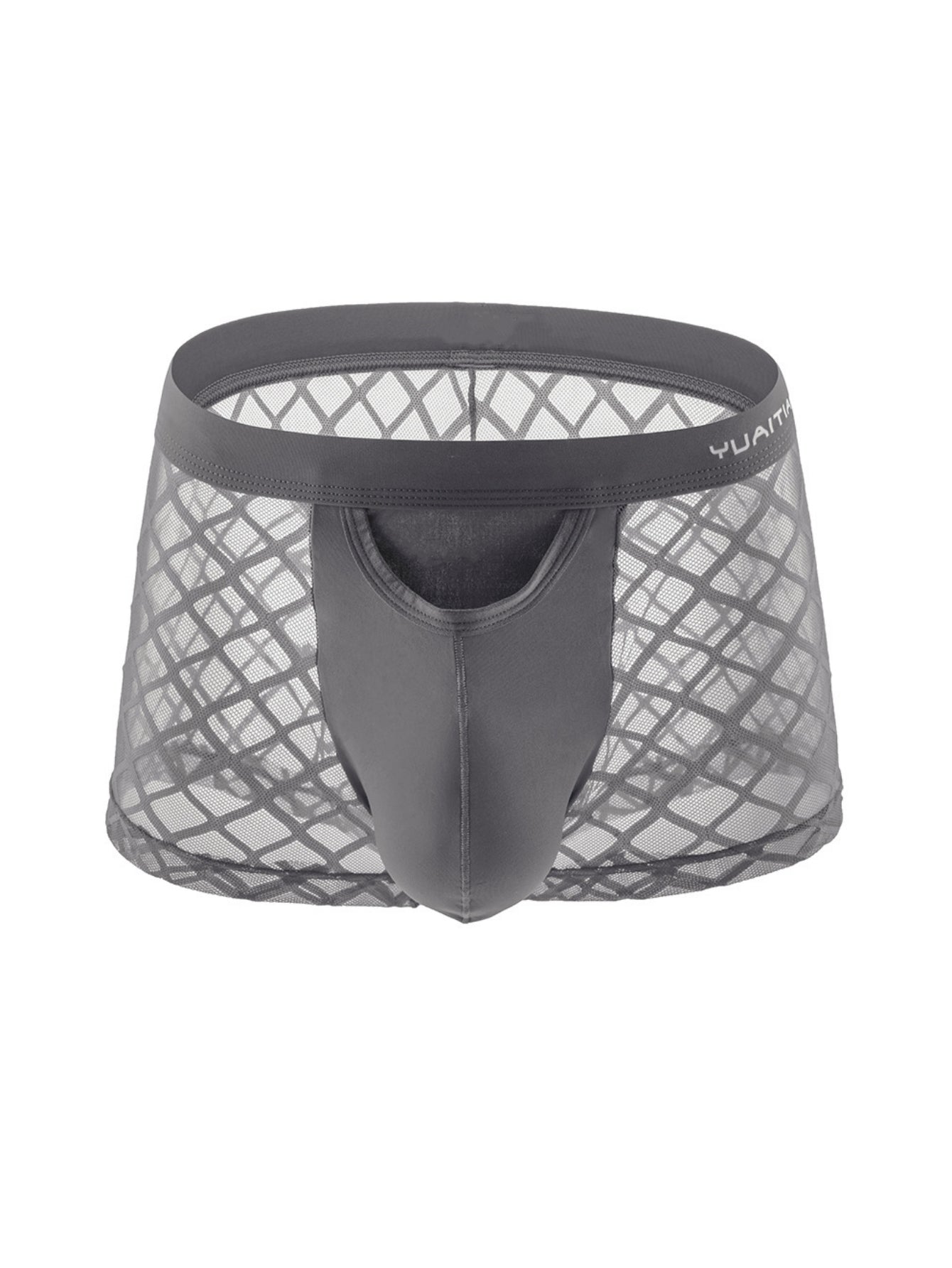 Net Mesh Pattern Sexy Men's Low-Rise Briefs