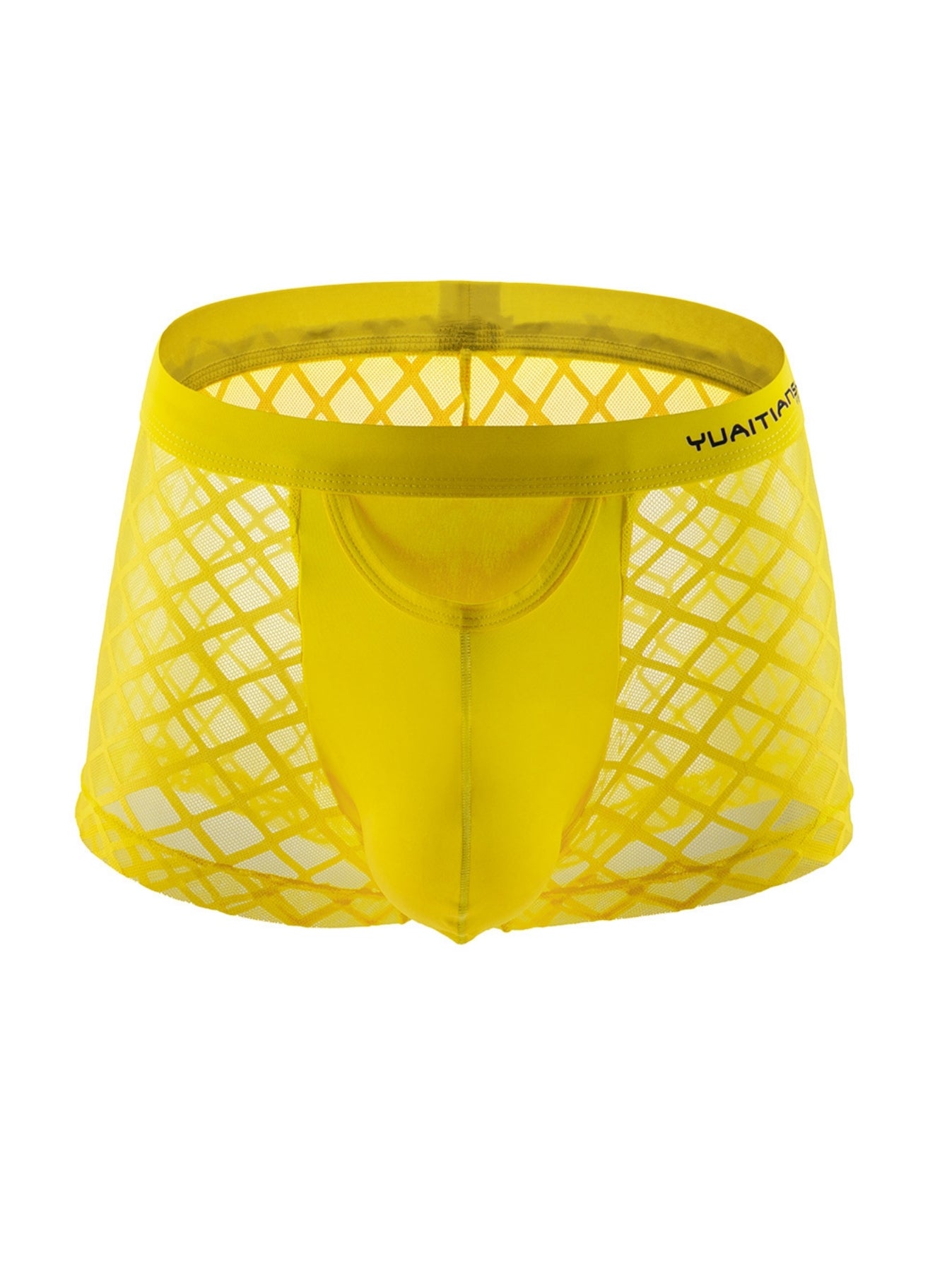 Net Mesh Pattern Sexy Men's Low-Rise Briefs